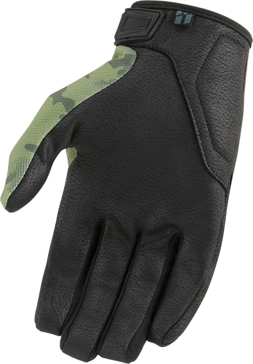 ICON Hooligan™ CE Gloves Green Camo