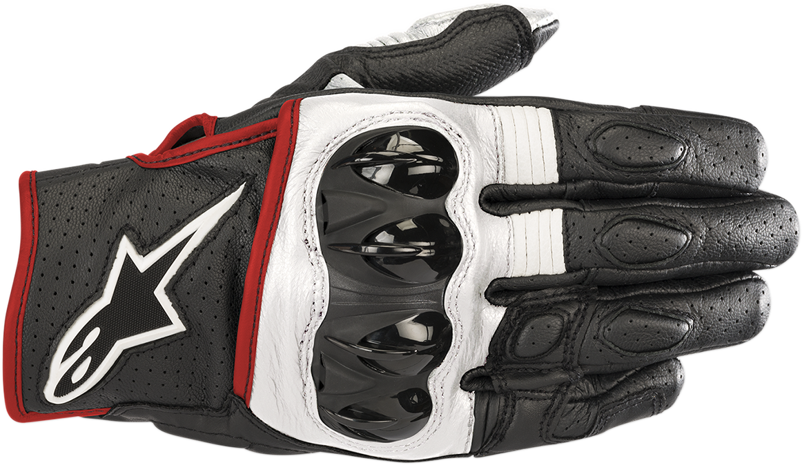ALPINESTARS Celer V2 Gloves Black/White/Fluo Red