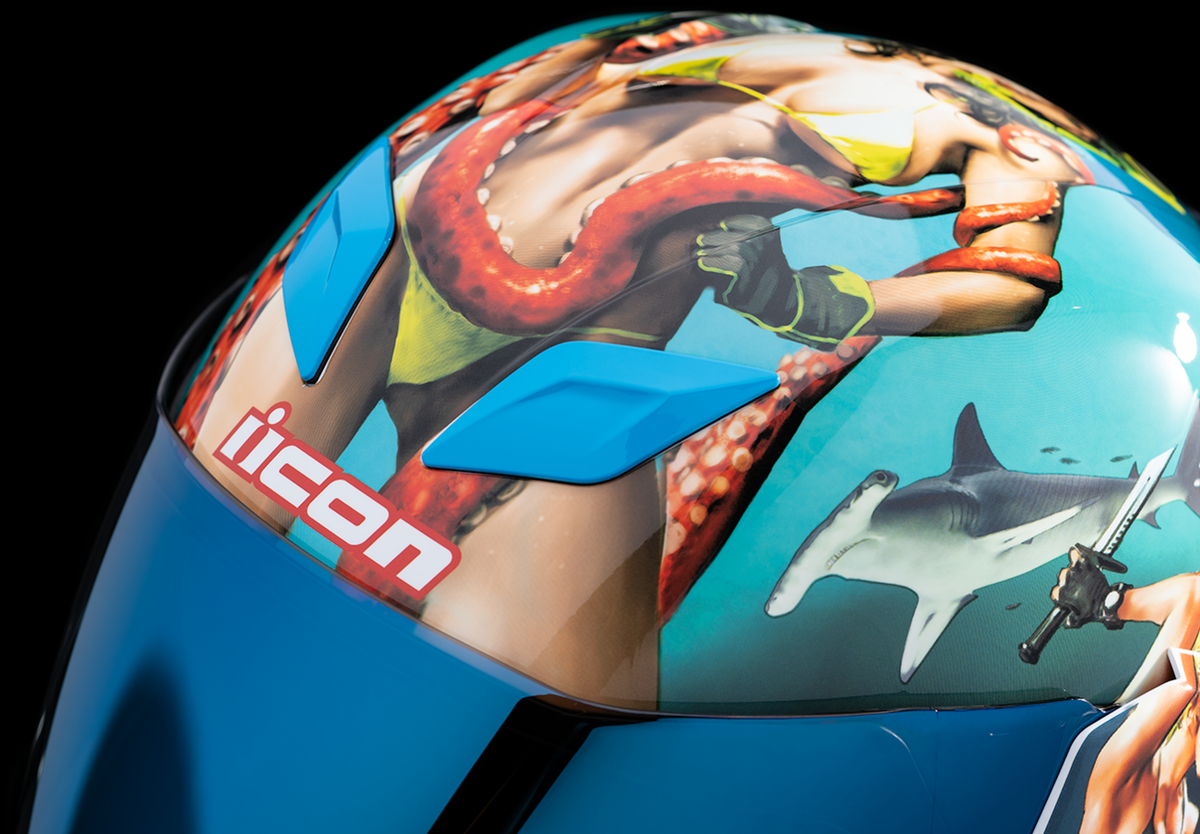 ICON Airflite™ Helmet  Pleasuredome 4  Blue
