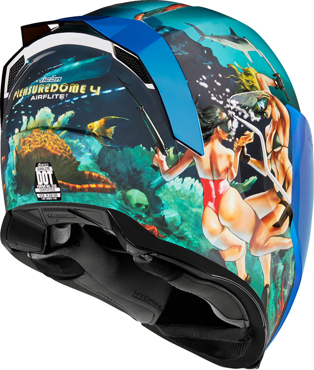 ICON Airflite™ Helmet  Pleasuredome 4  Blue