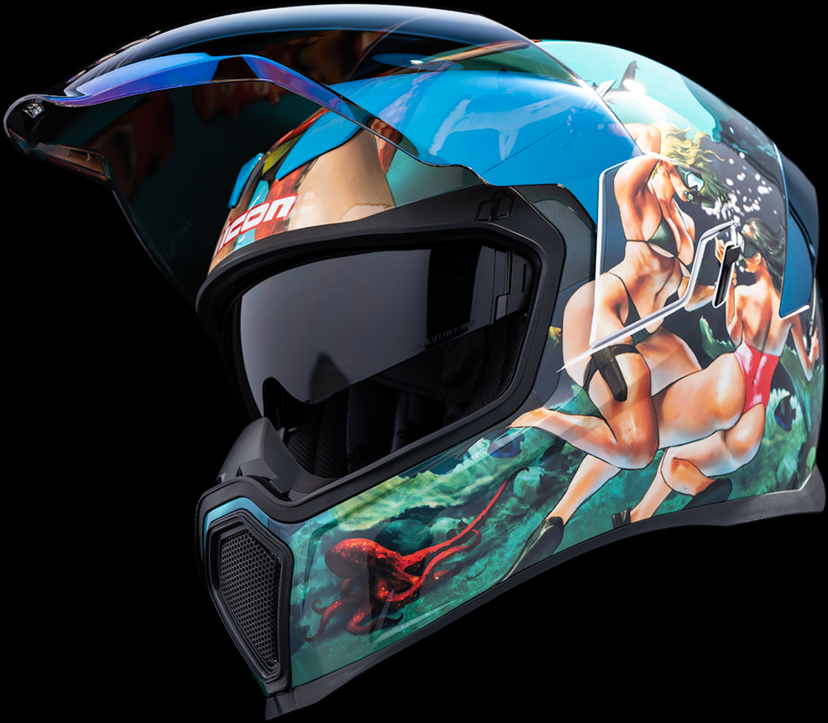 ICON Airflite™ Helmet  Pleasuredome 4  Blue