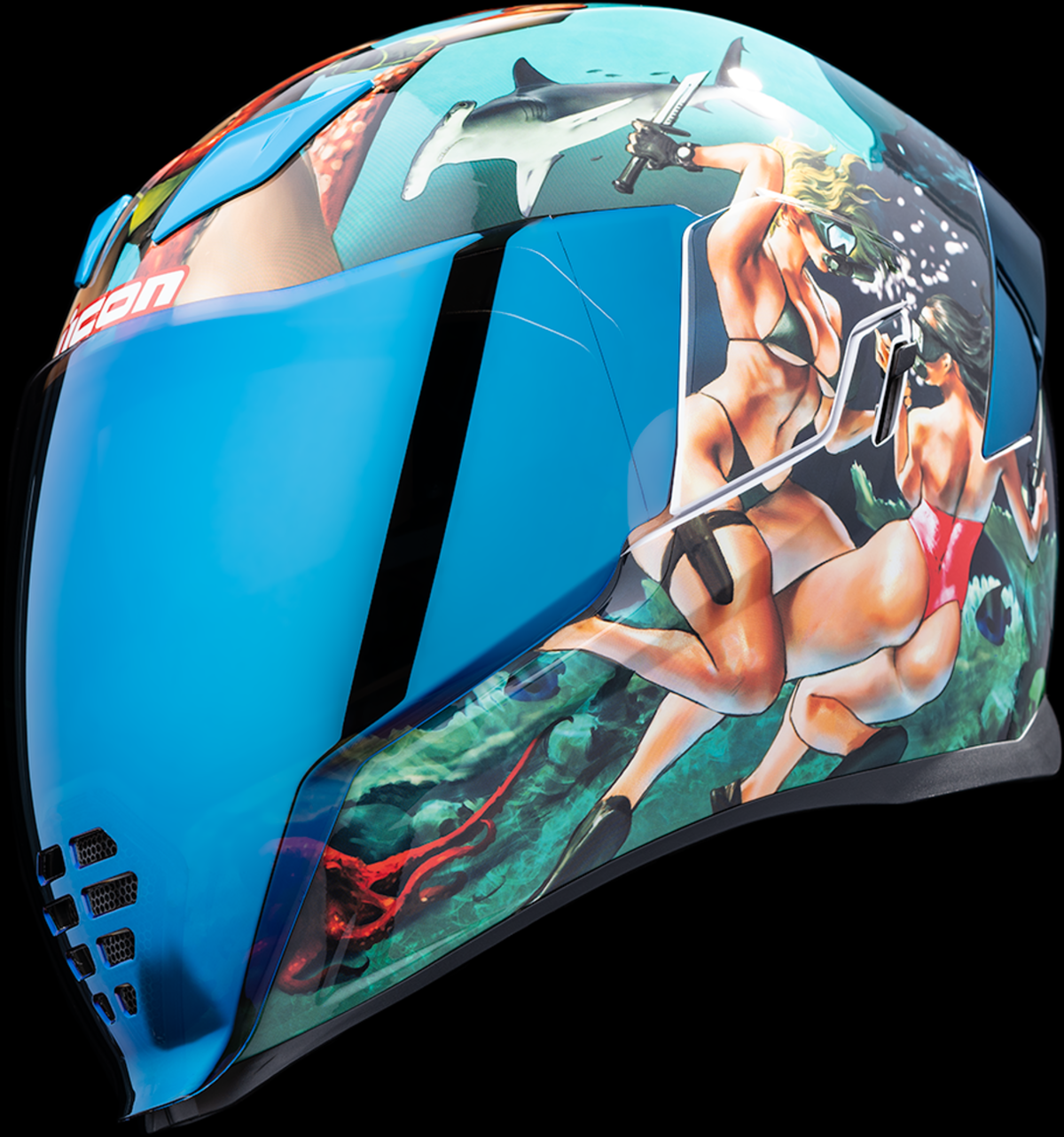 ICON Airflite™ Helmet  Pleasuredome 4  Blue