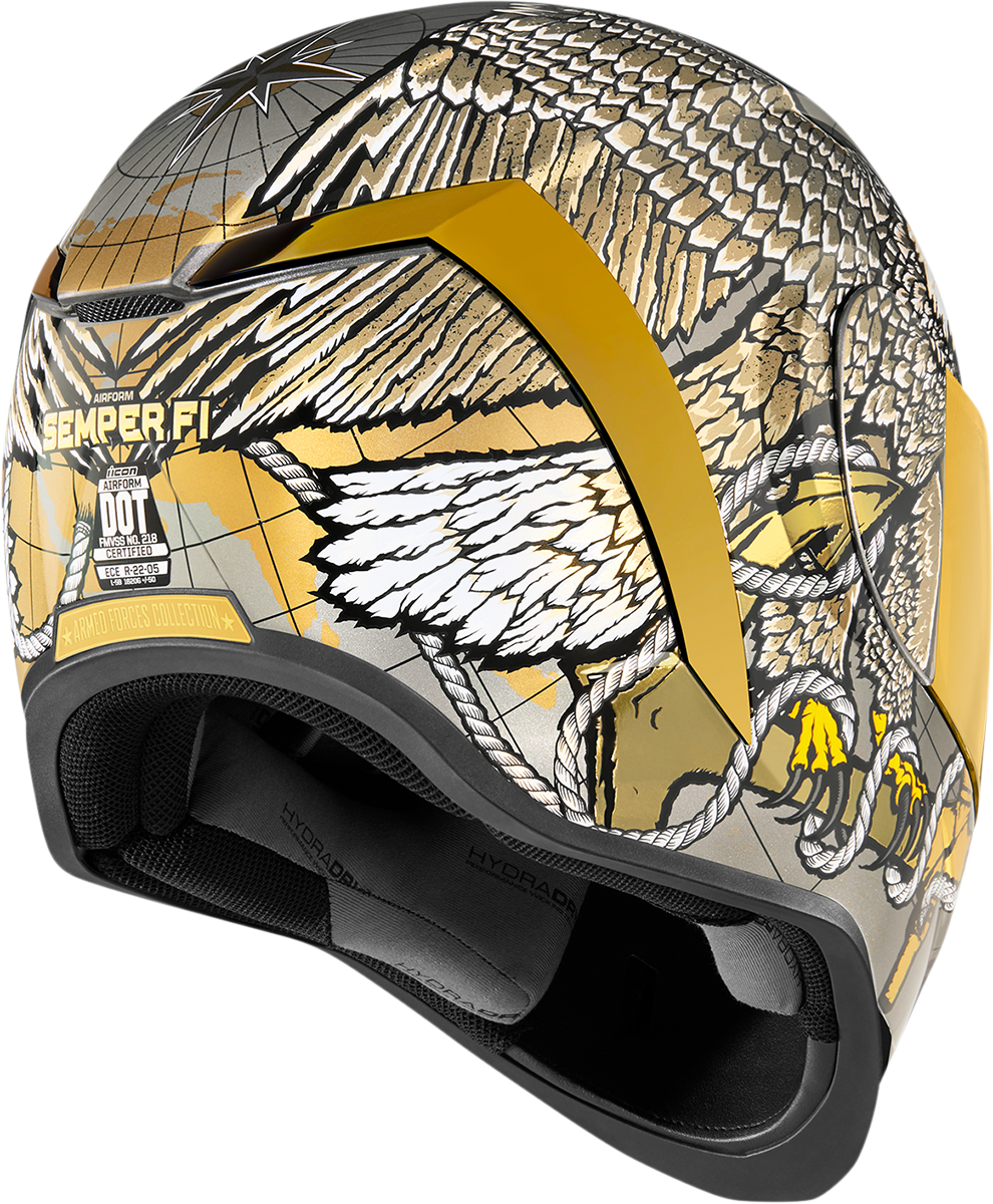 ICON Airform™ Helmet  Semper Fi  Gold