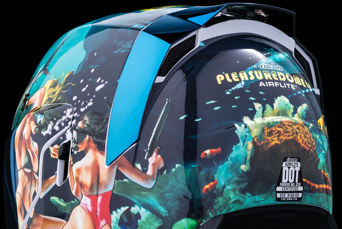 ICON Airflite™ Helmet  Pleasuredome 4  Blue