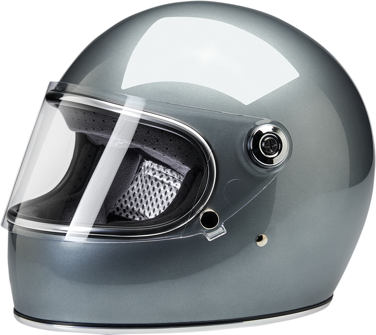 BILTWELL Gringo S Helmet  Metallic Sterling