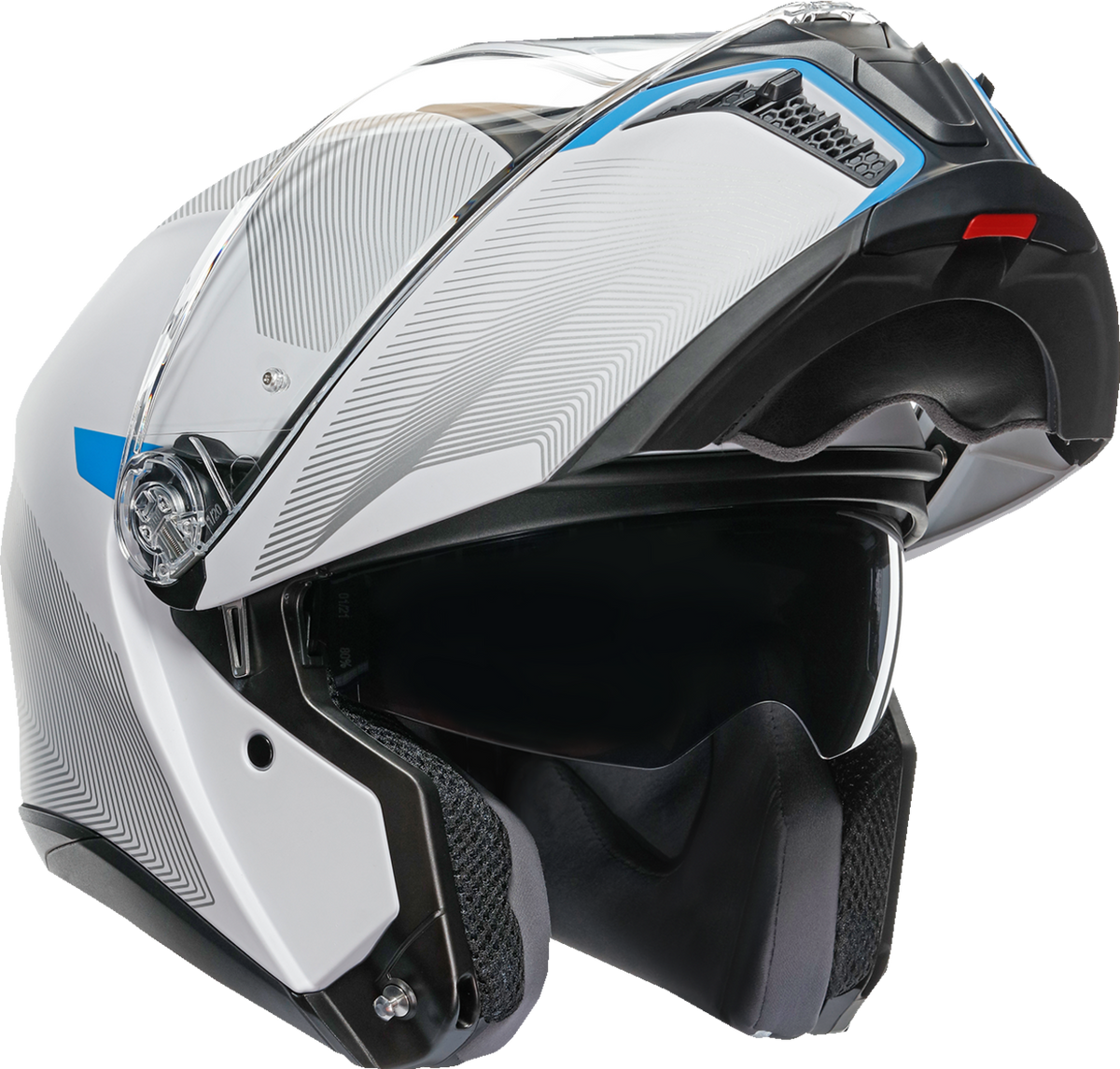 AGV Tourmodular Helmet  Frequency  Light Gray/Blue