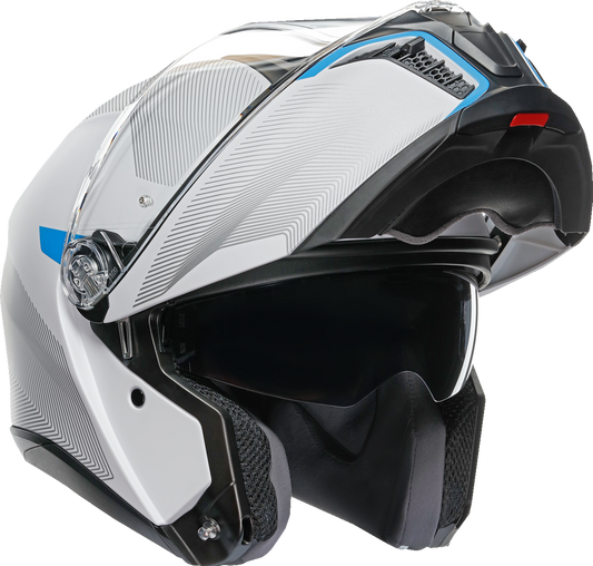 AGV Tourmodular Helmet  Frequency  Light Gray/Blue