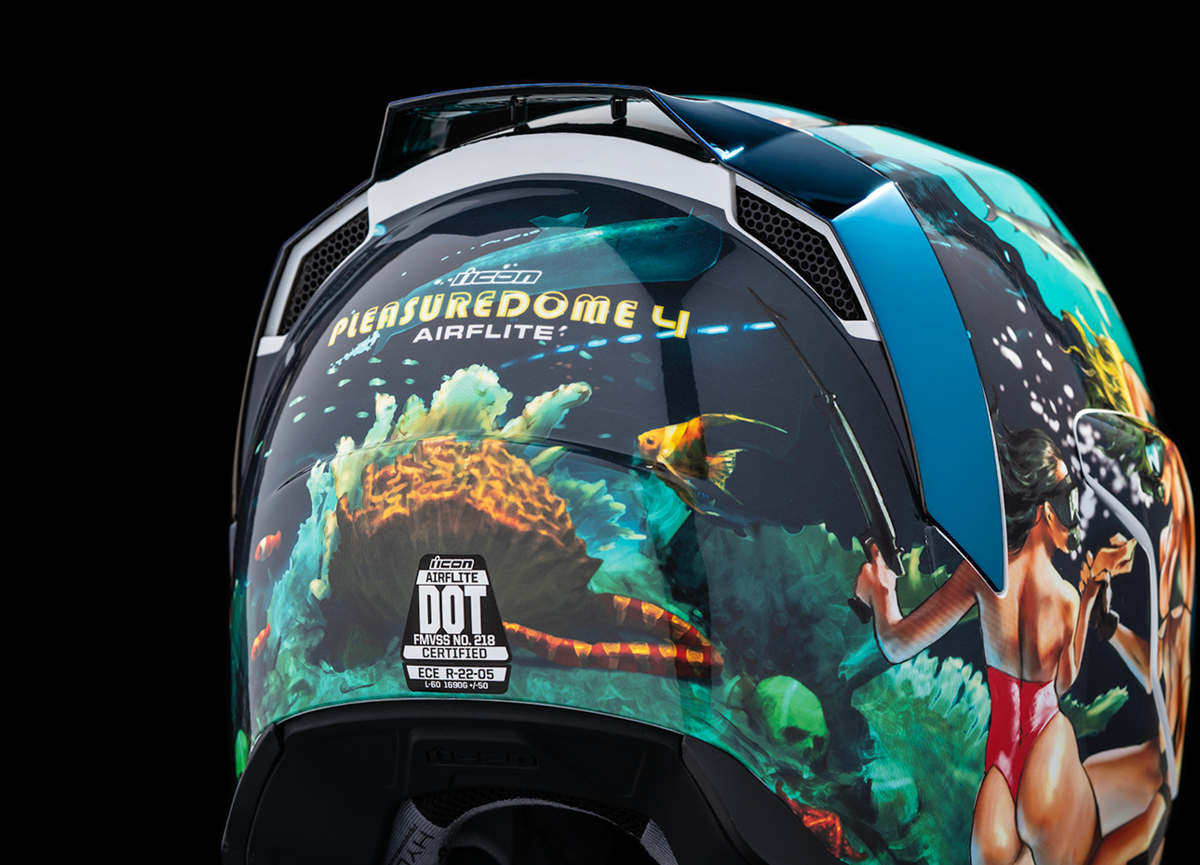 ICON Airflite™ Helmet  Pleasuredome 4  Blue