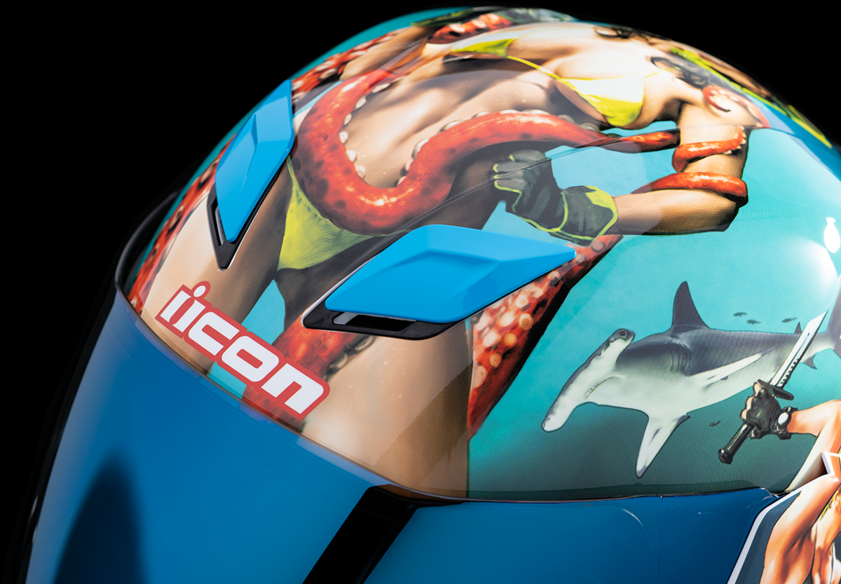 ICON Airflite™ Helmet  Pleasuredome 4  Blue