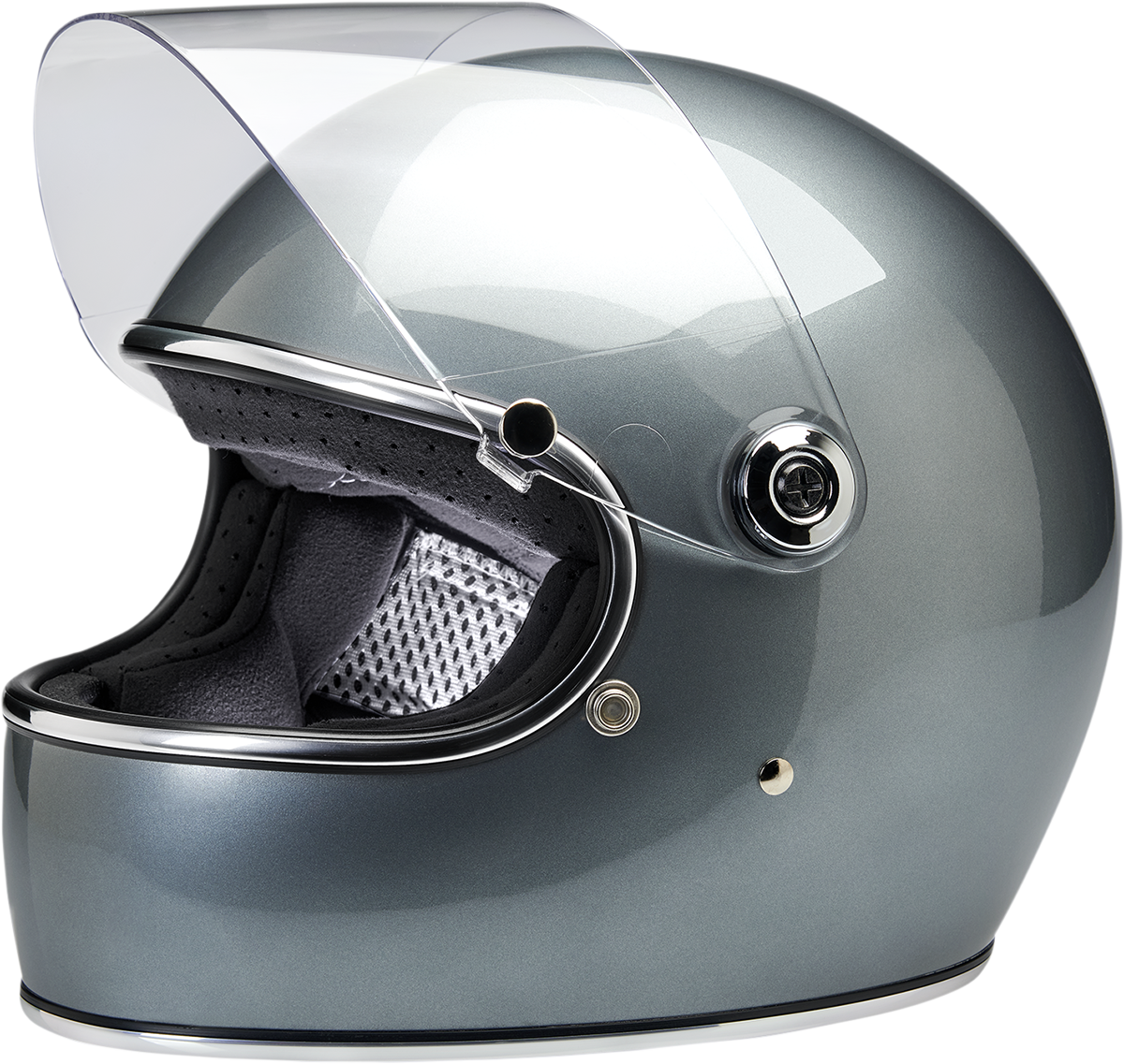 BILTWELL Gringo S Helmet  Metallic Sterling