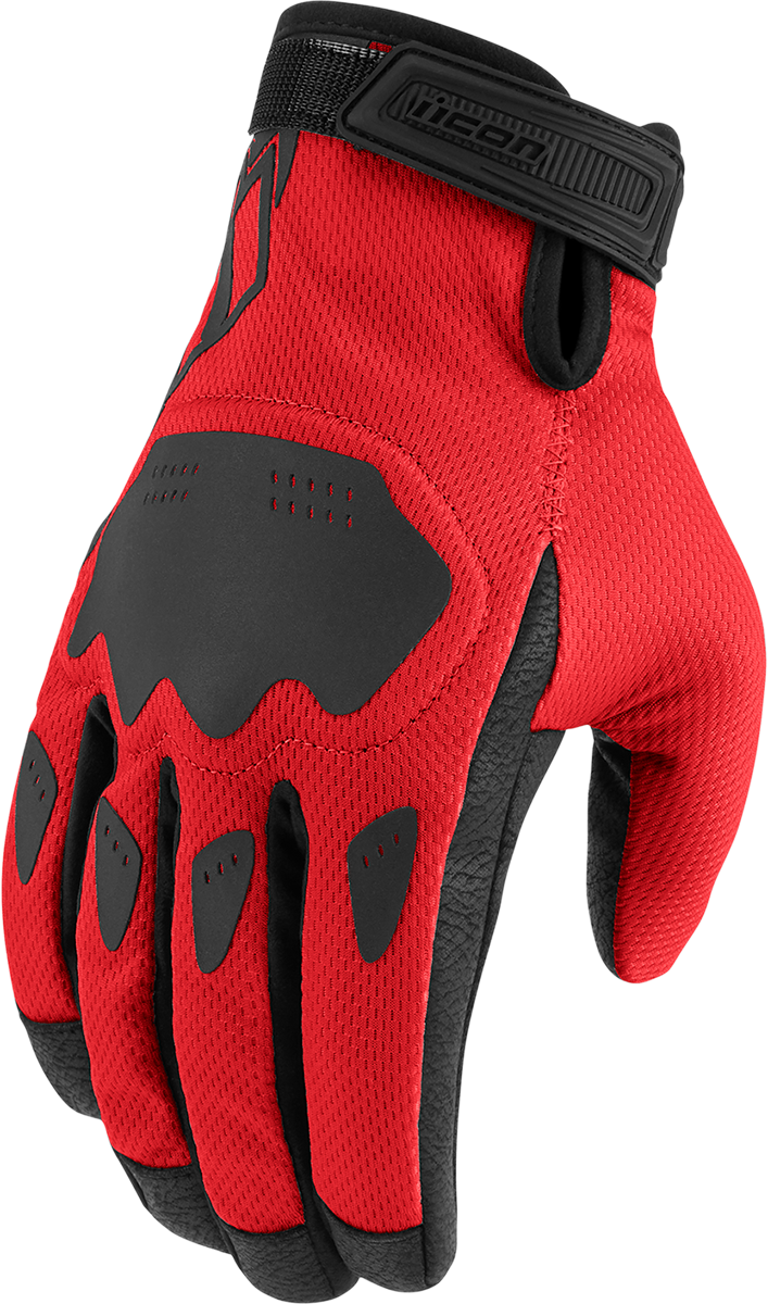 ICON Hooligan™ CE Gloves  Red