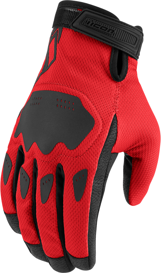 ICON Hooligan™ CE Gloves  Red
