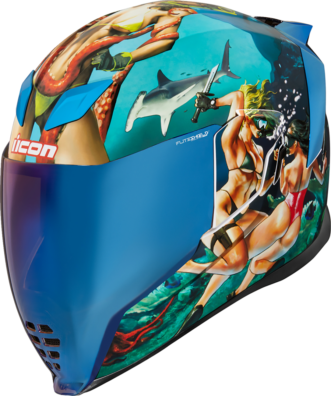 ICON Airflite™ Helmet  Pleasuredome 4  Blue