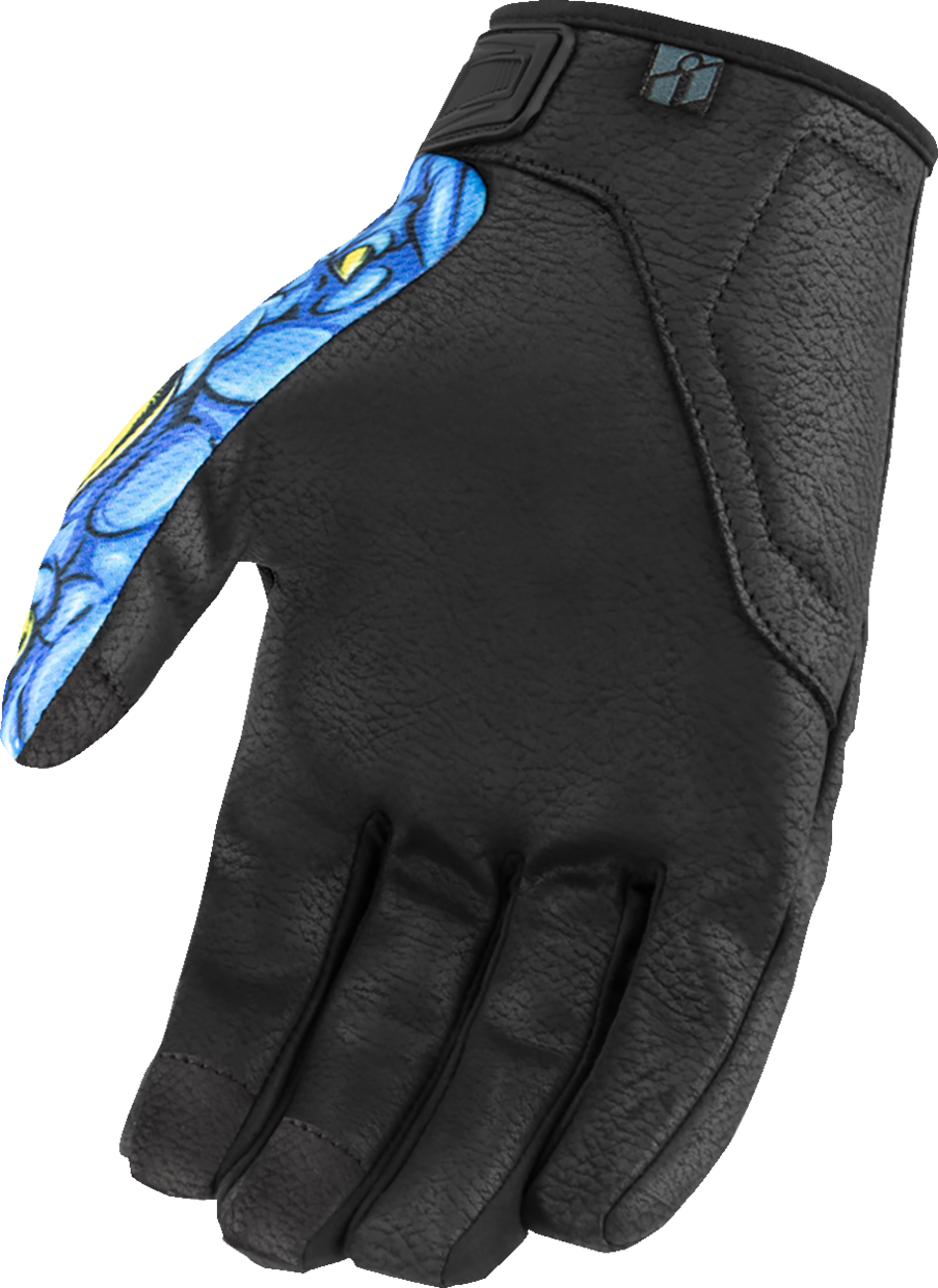ICON Hooligan™ Kryola Kreep Gloves  Blue
