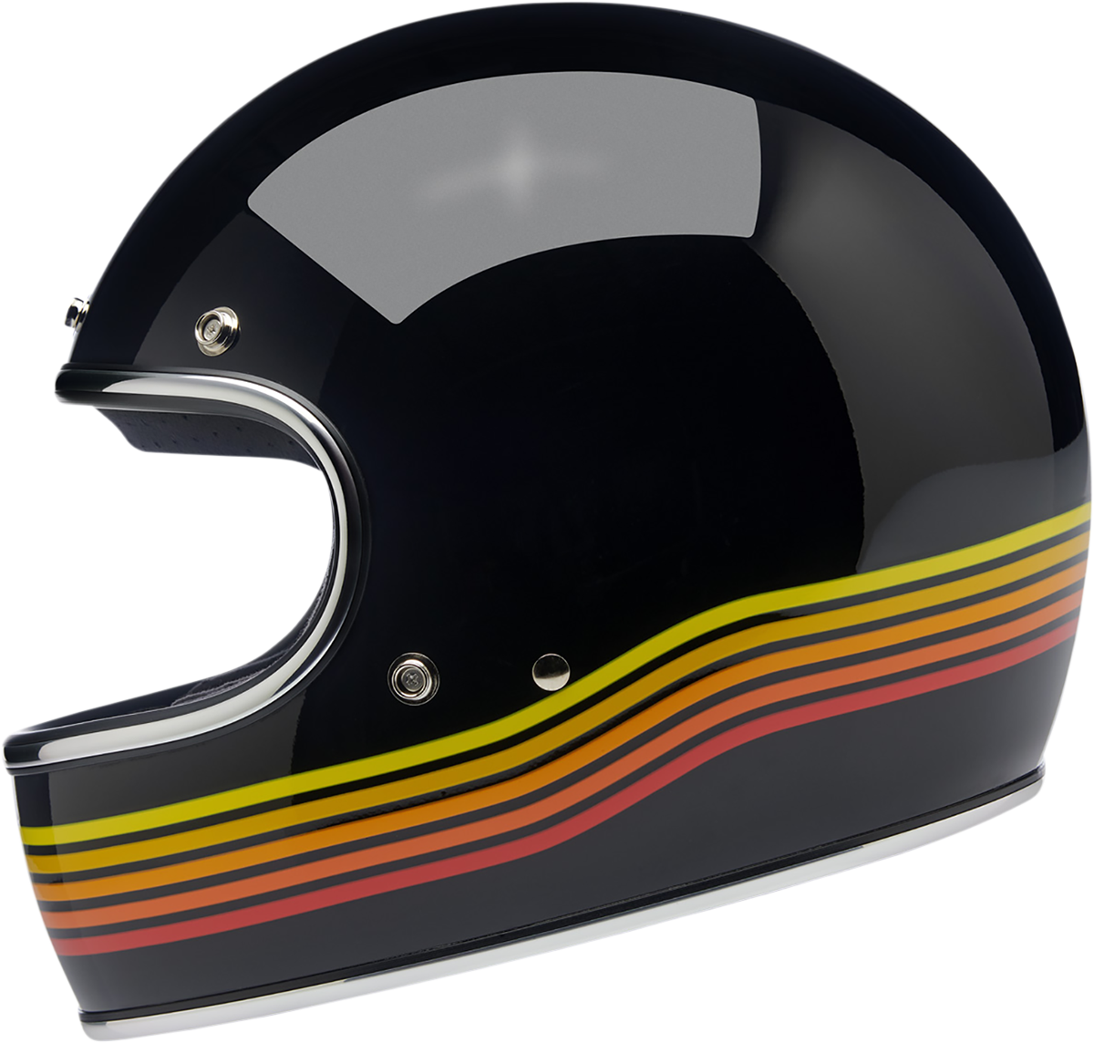 BILTWELL Gringo Helmet  Gloss Black Spectrum