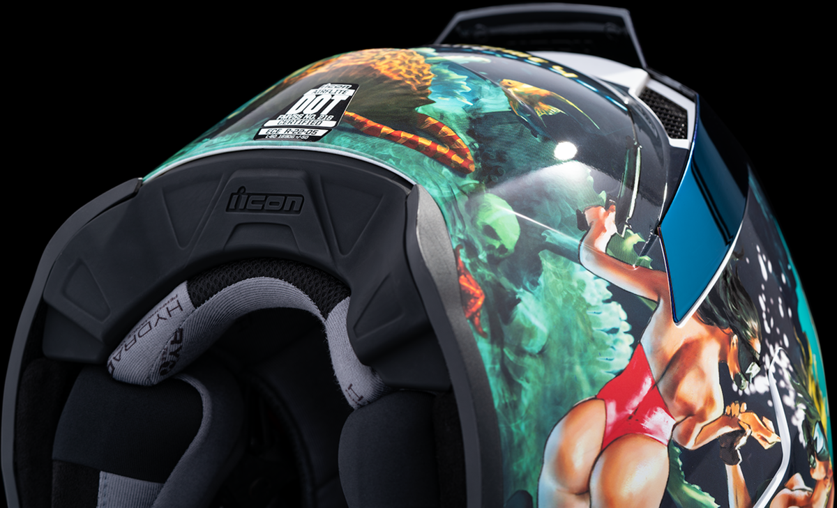 ICON Airflite™ Helmet  Pleasuredome 4  Blue