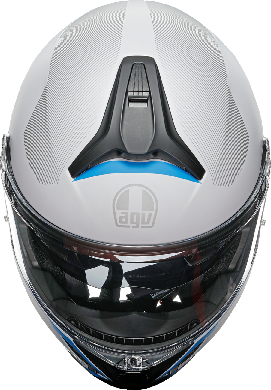 AGV Tourmodular Helmet  Frequency  Light Gray/Blue