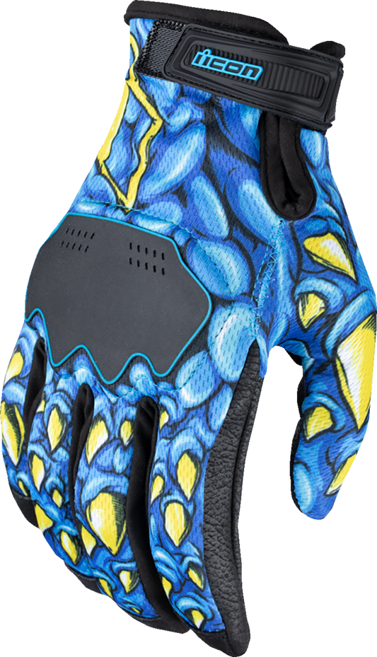 ICON Hooligan™ Kryola Kreep Gloves  Blue